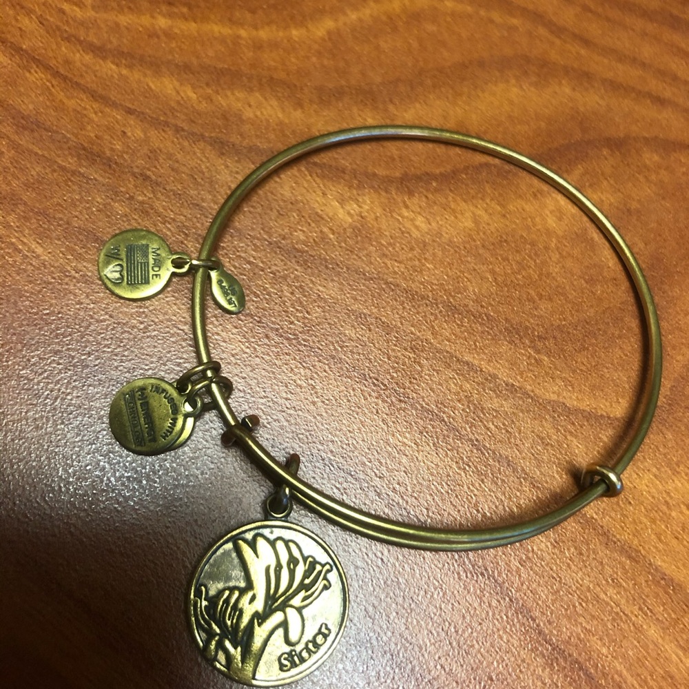 Alex and ani “sister” bangle gold